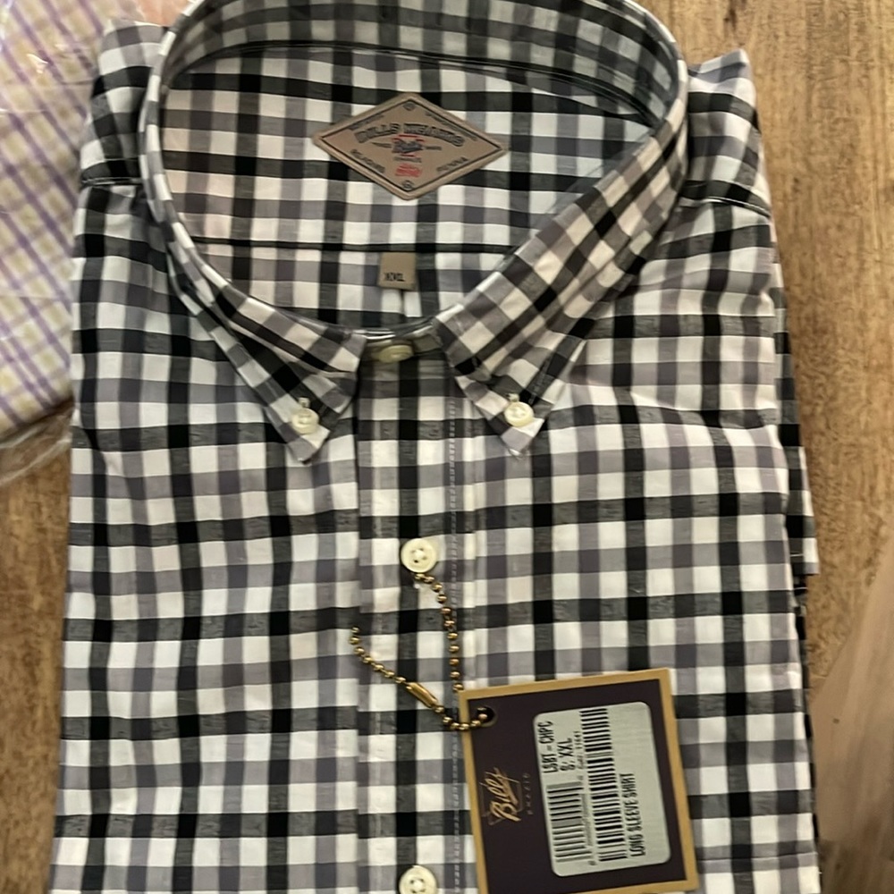 Brand New Button Down XXL Black White